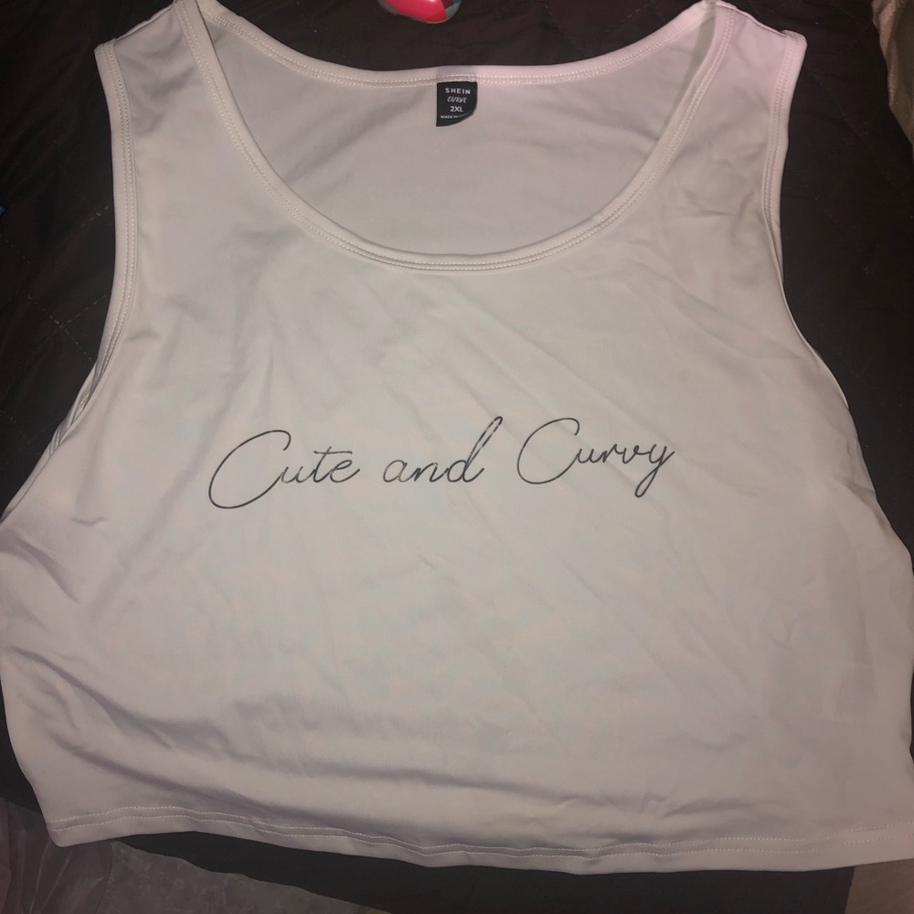 Cute and curvy white crop